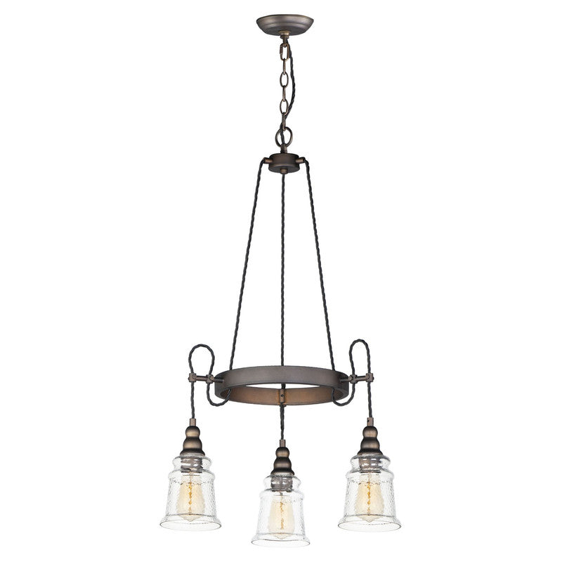 Maxim 21573HMOI - Revival 3 Light 32" Chandelier