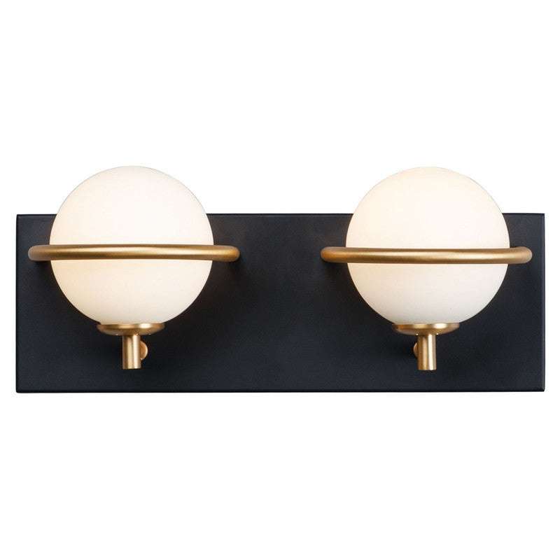 Maxim 21602SWBKGLD - Revolve 2 Light 13" Vanity Light