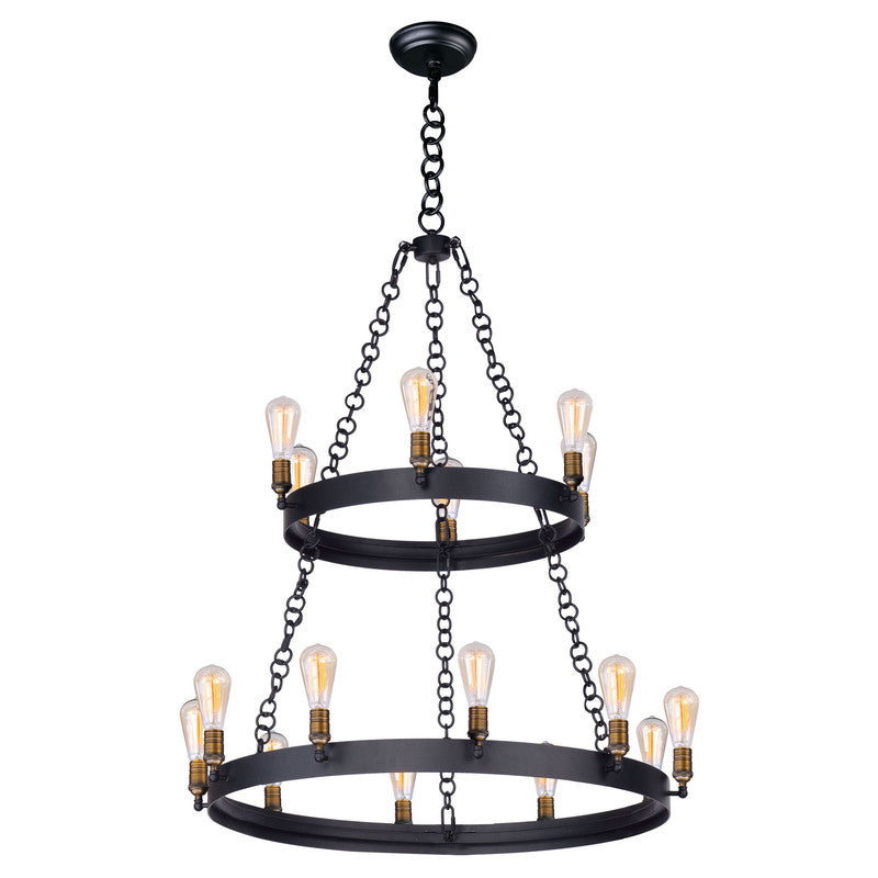 Maxim 26277BKNAB - Noble 16 Light 46" Chandelier