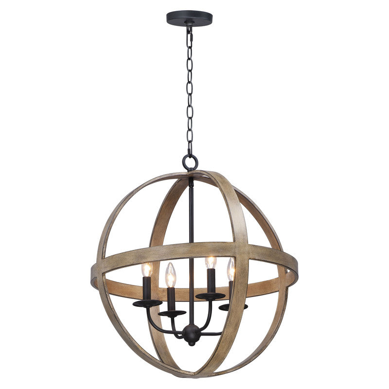 Maxim 27574APBK - Compass 4 Light 25" Pendant