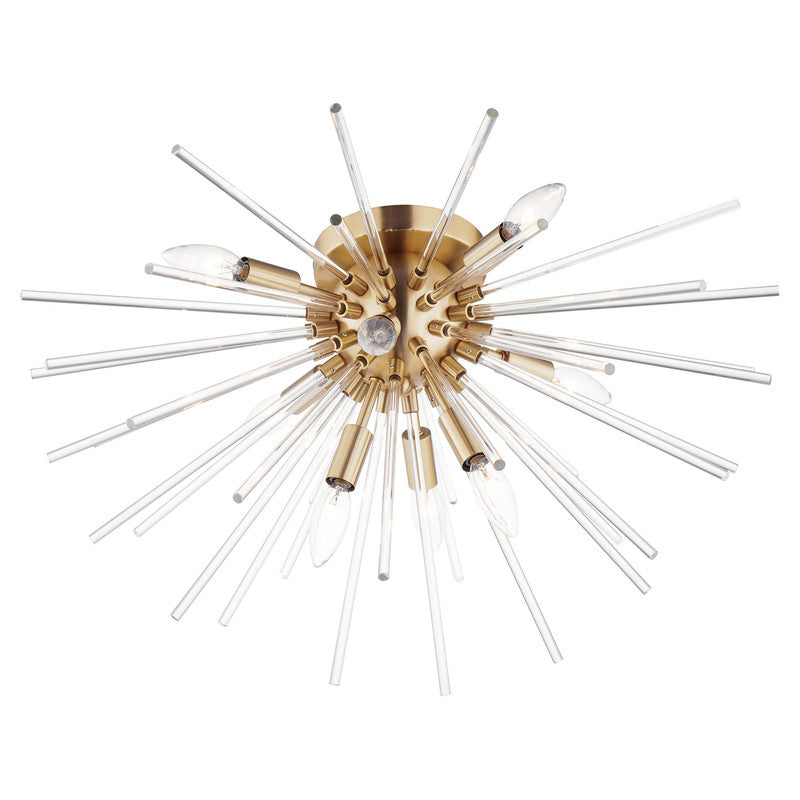 Maxim 28660CLPC - Polaris 8 Light 25" Flush Mount