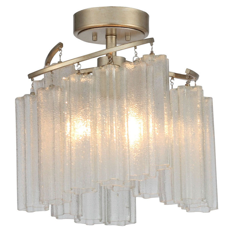 Maxim 39570WFLGS - Victoria 3 Light 17" Semi Flush Ceiling Light