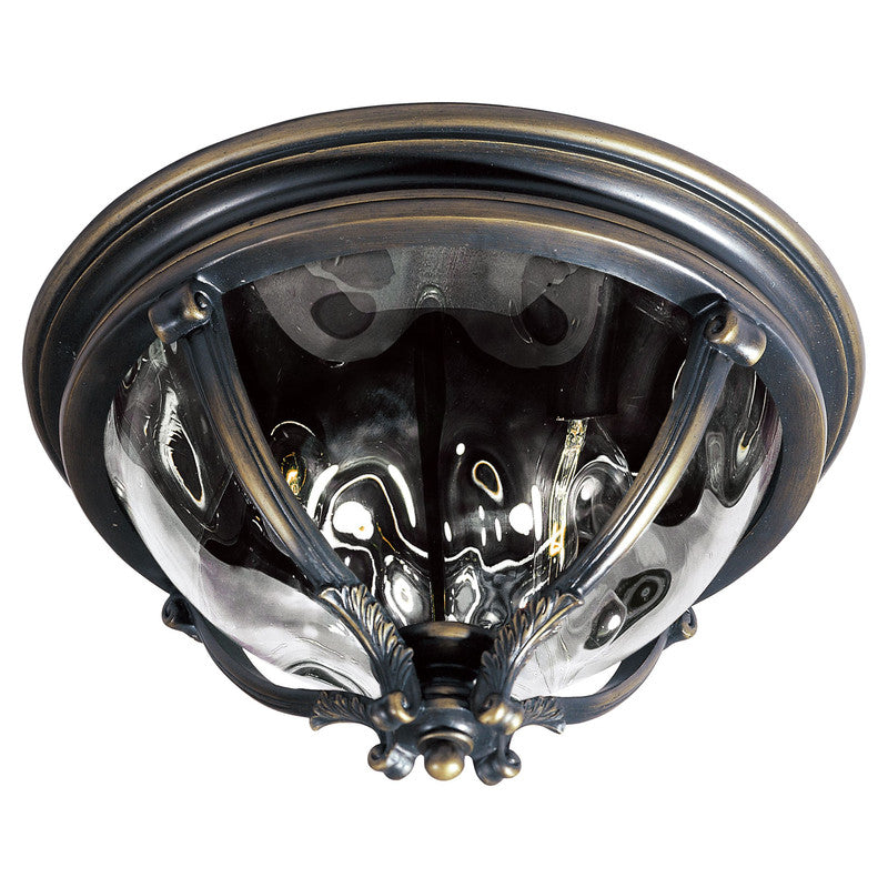Maxim 41420WGBK - Camden VX 3 Light 16" Flush Mount