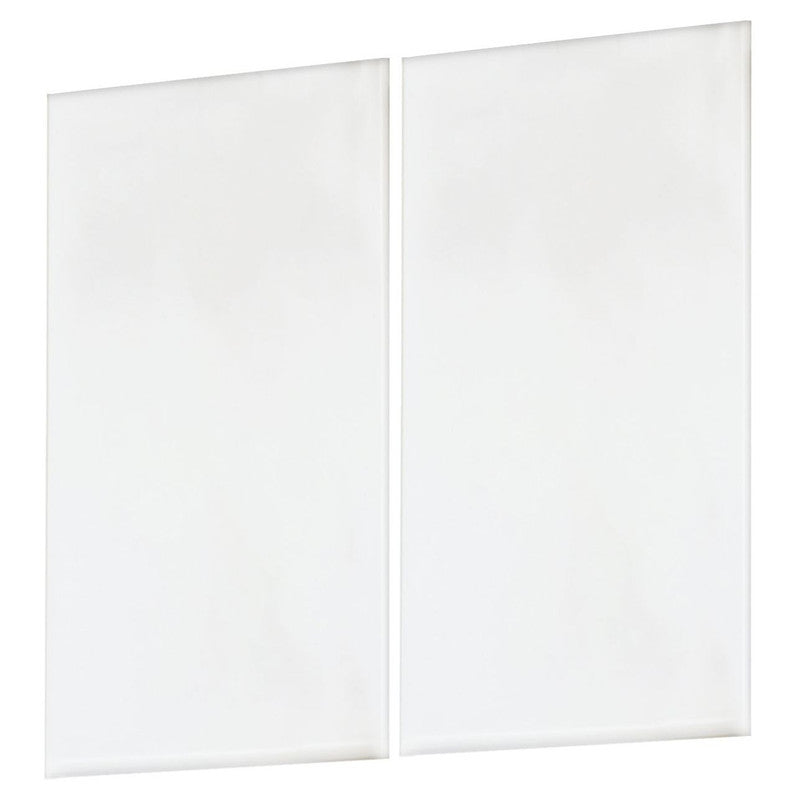 Maxim 53679WT - 4.5" Square House Number Half Blank Tile (2/PK)