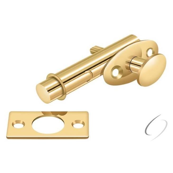 MB175CR003 Mortise Bolt; Lifetime Brass Finish