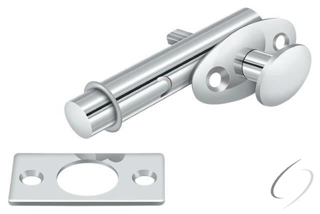 MB175U26 Mortise Bolt; Bright Chrome Finish