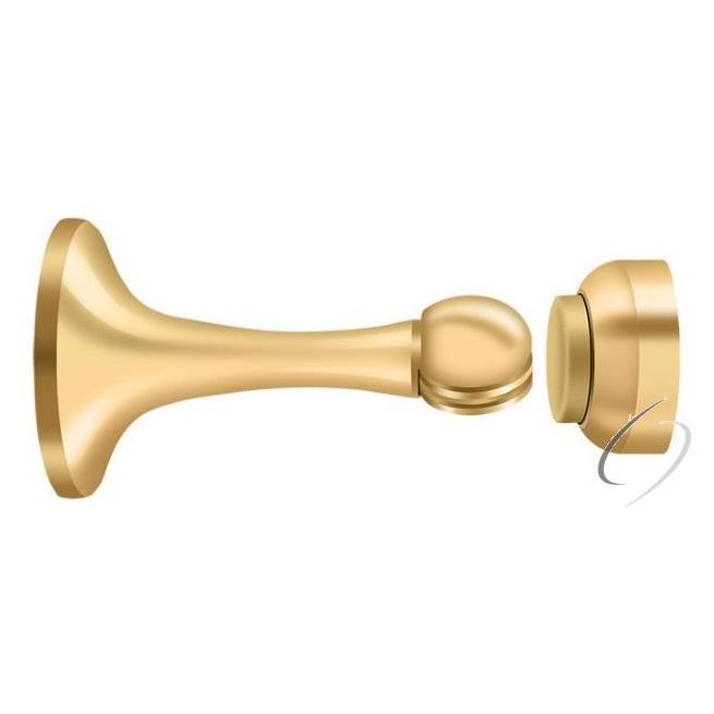 MDH30CR003 Magnetic Door Holder 3"; Lifetime Brass Finish