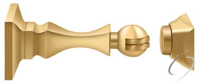 MDH35CR003 Magnetic Door Holder 3-1/2"; Lifetime Brass Finish