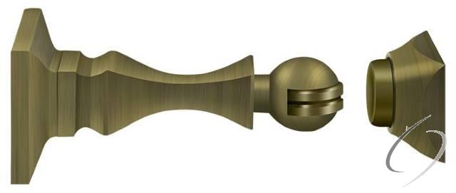 MDH35U5 Magnetic Door Holder 3-1/2"; Antique Brass Finish