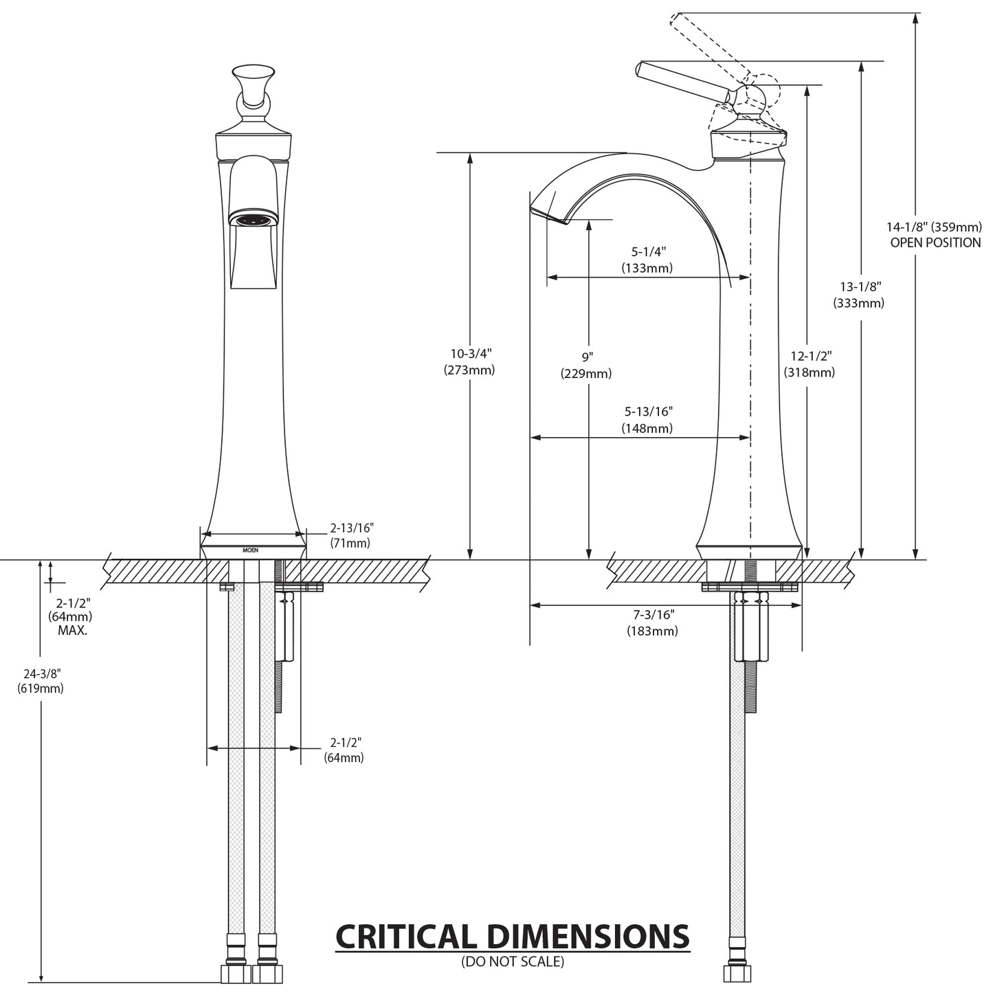 4507 - Wynford One-Handle Vessel Sink Bathroom Faucet