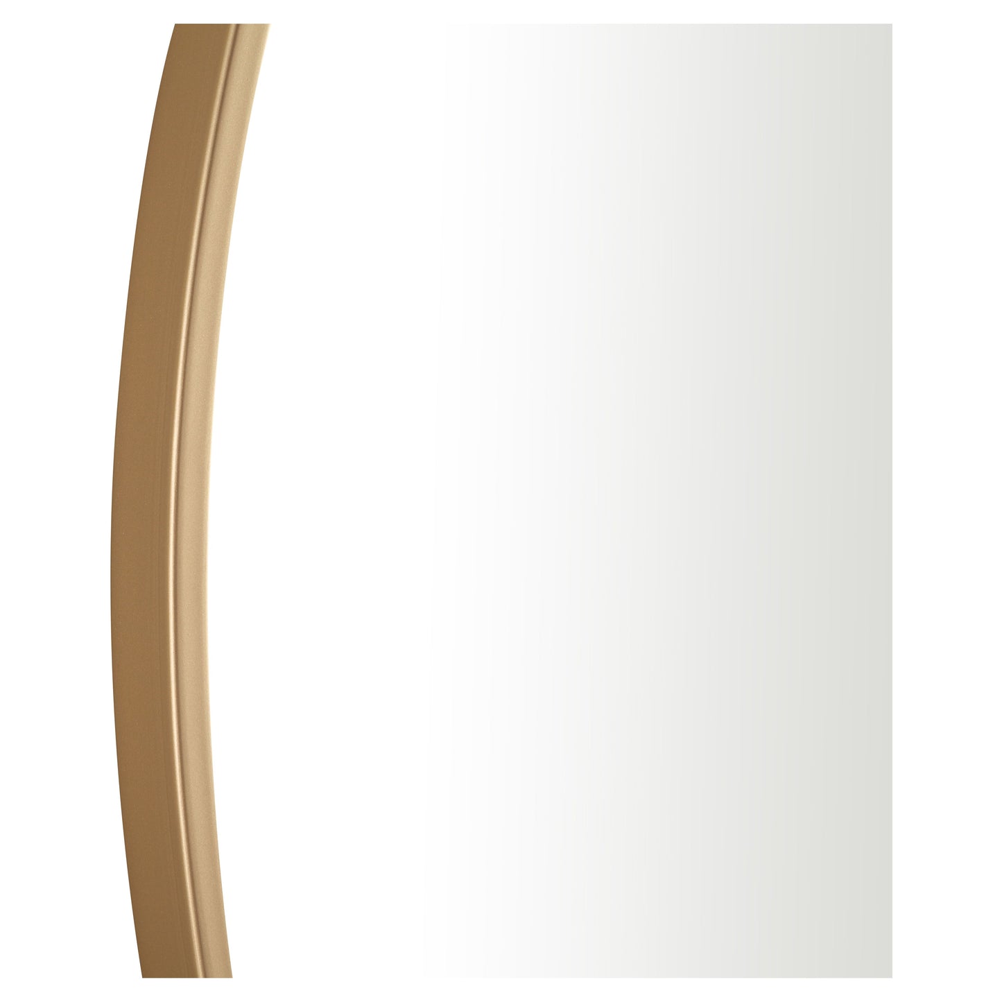 MR4038BR Eternity 32" x 32" Metal Framed Round Mirror in Brass