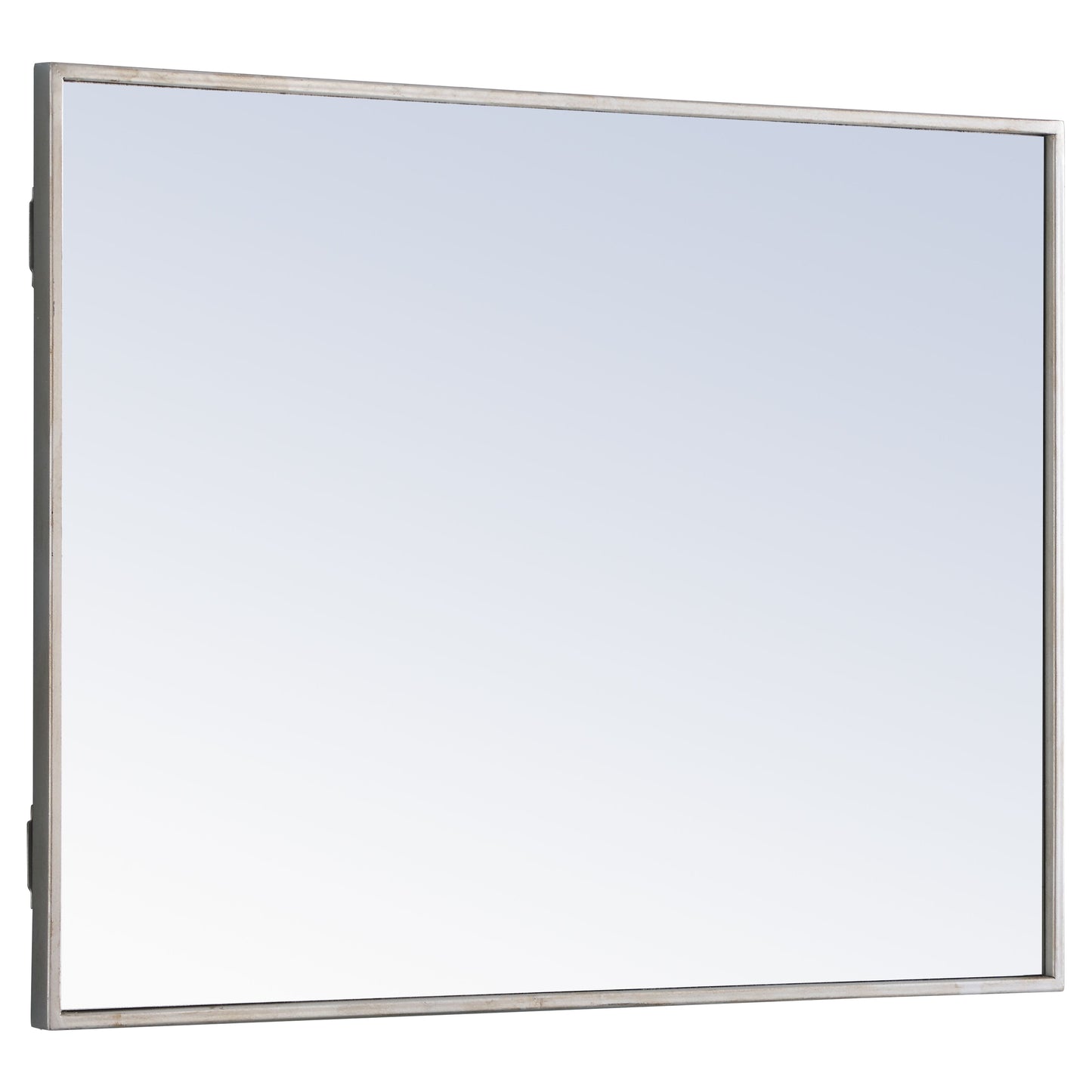 MR4073S Monet 24" x 32" Metal Framed Rectangular Mirror in Silver