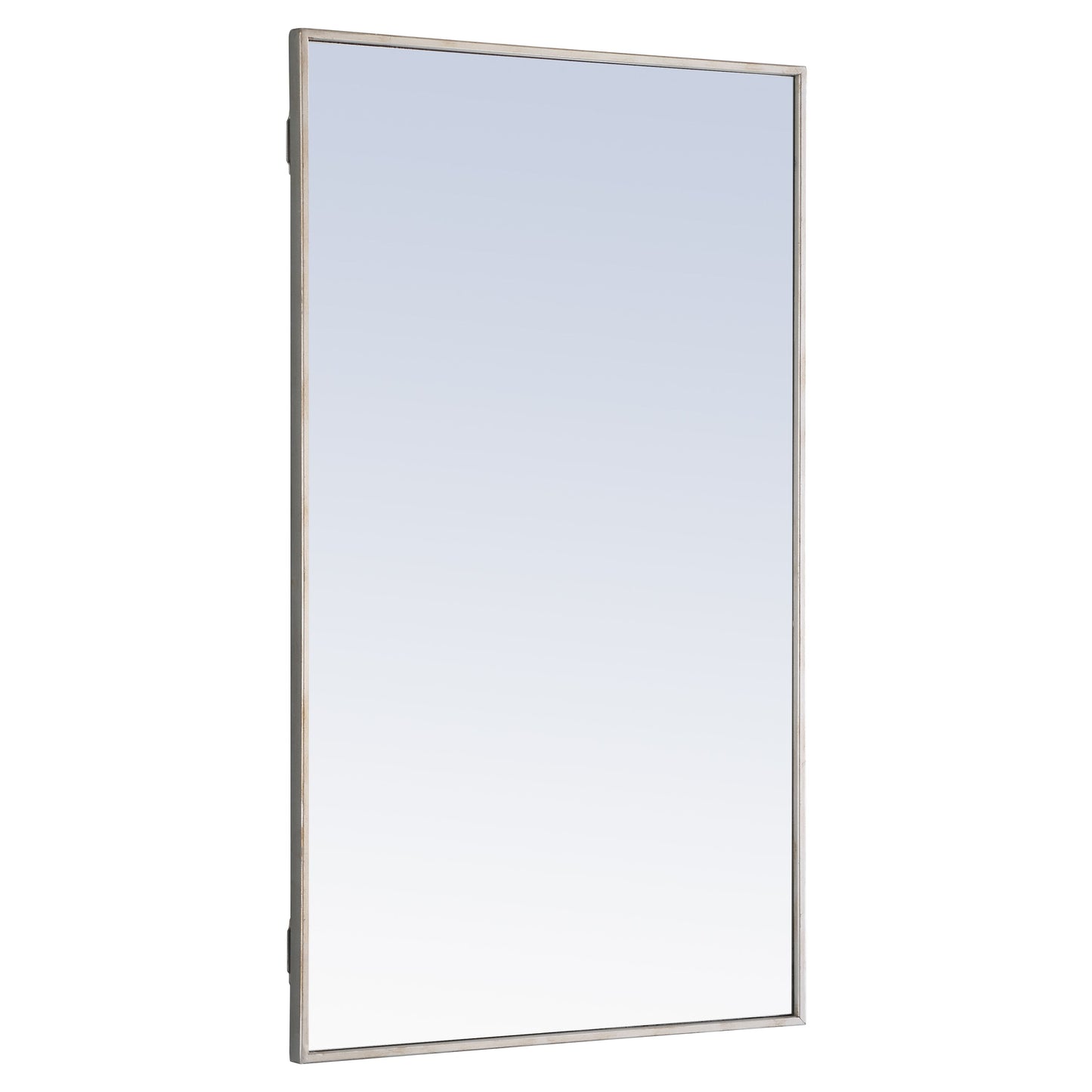 MR4076S Monet 24" x 40" Metal Framed Rectangular Mirror in Silver