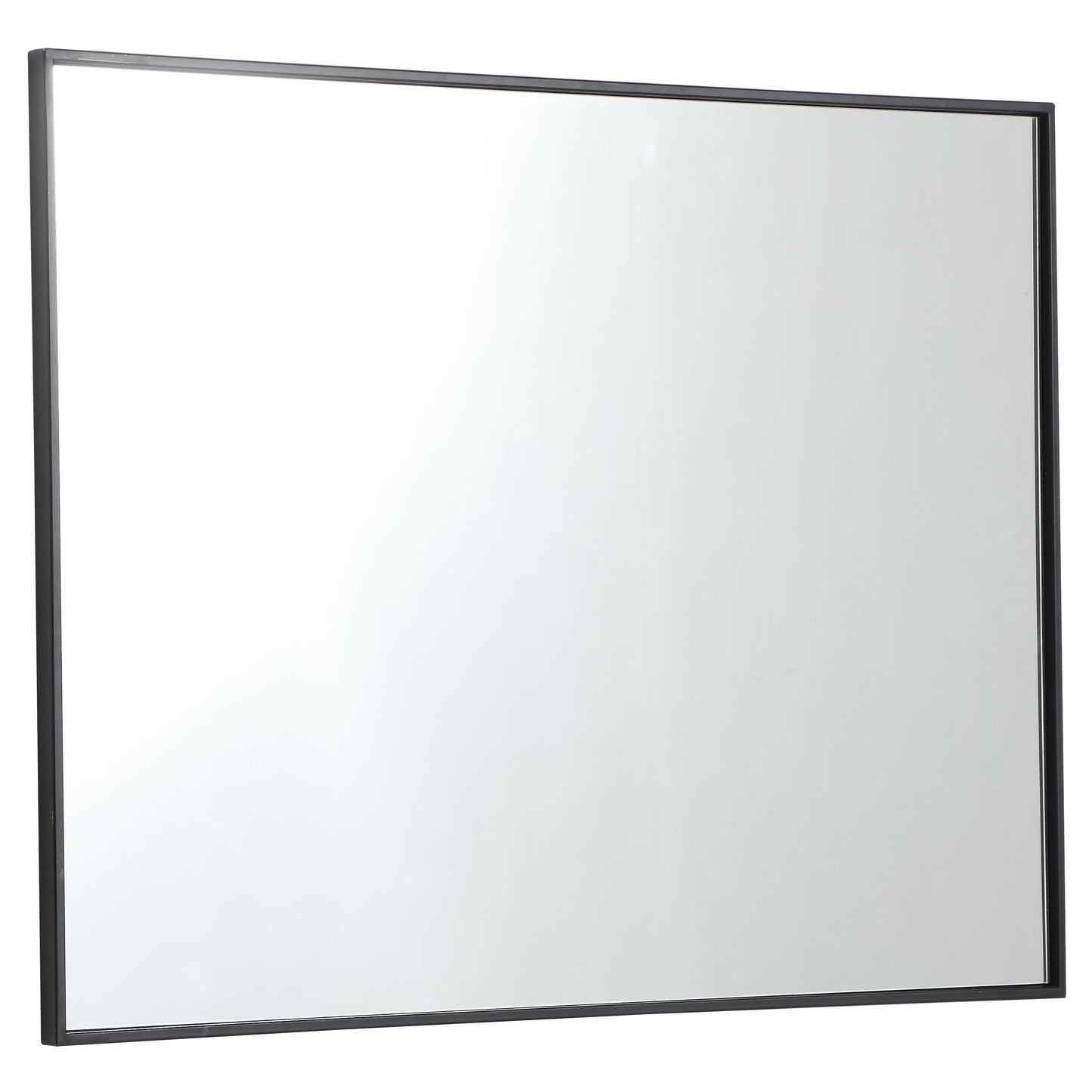 MR43040BK Monet 30" x 40" Metal Framed Rectangular Mirror in Black