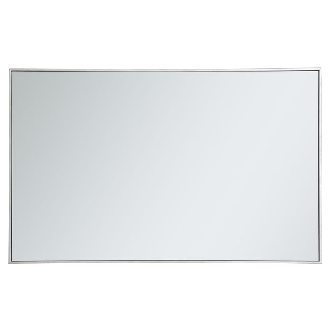 MR43048S Monet 30" x 48" Metal Framed Rectangular Mirror in Silver