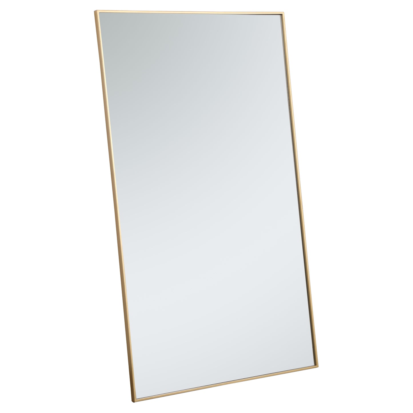 MR43660BR Monet 36" x 60" Metal Framed Rectangular Mirror in Brass