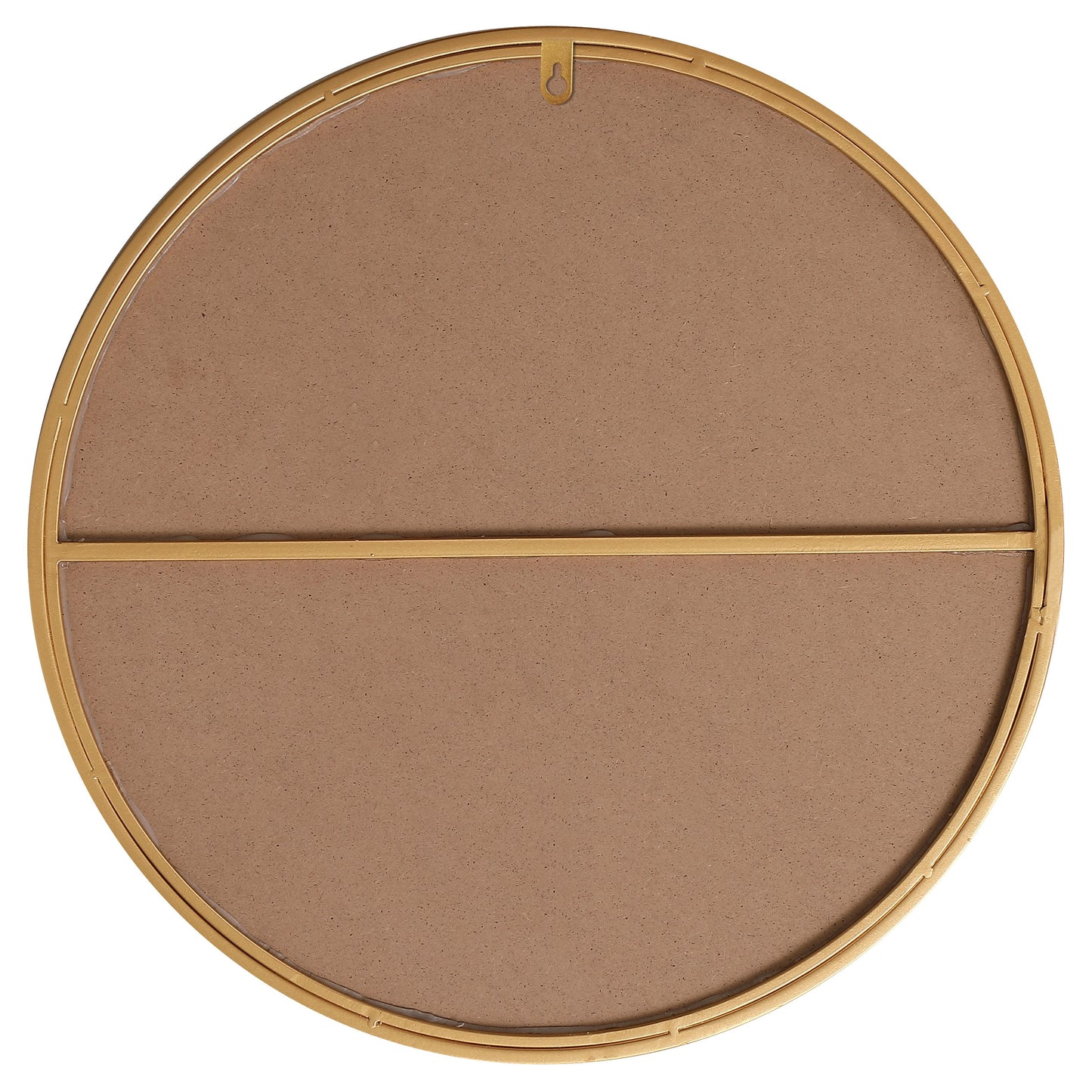 MR4821BR Eternity 21" x 21" Metal Framed Round Mirror in Brass