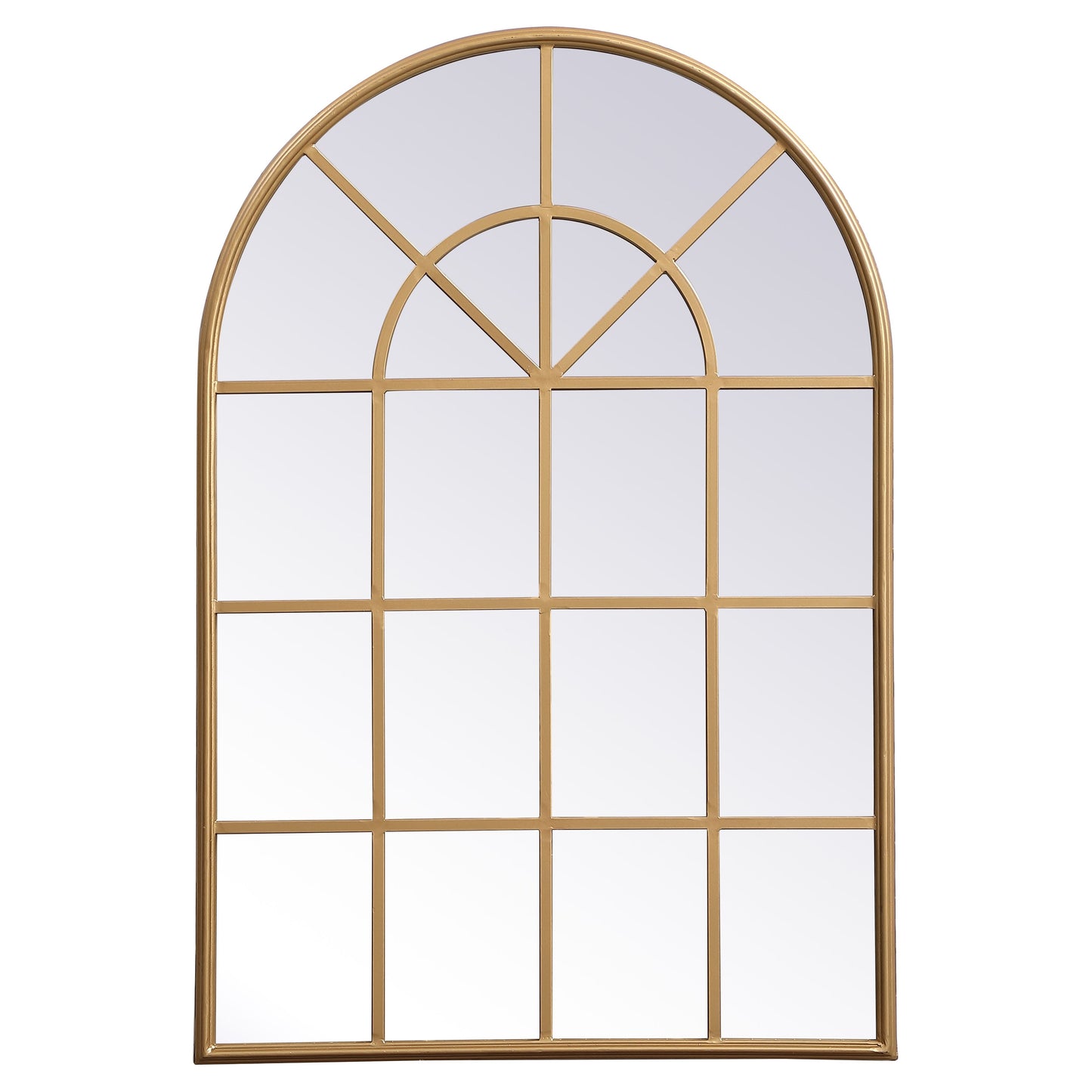 MR612842BR Motif 28" x 42" Decorative Mirror in Brass