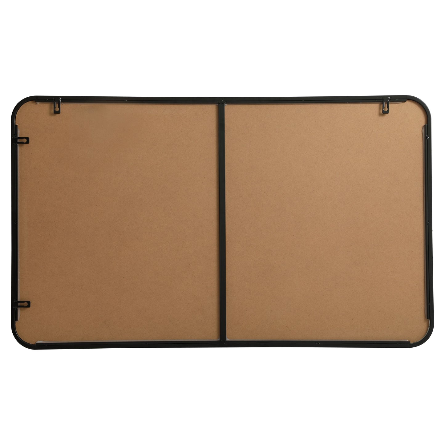 MR802440BK Evermore 24" x 40" Metal Framed Rectangular Mirror in Black