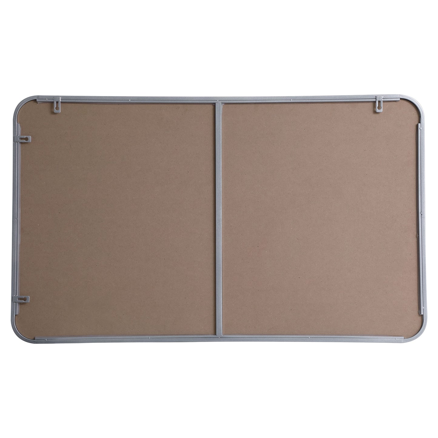 MR802440S Evermore 24" x 40" Metal Framed Rectangular Mirror in Silver