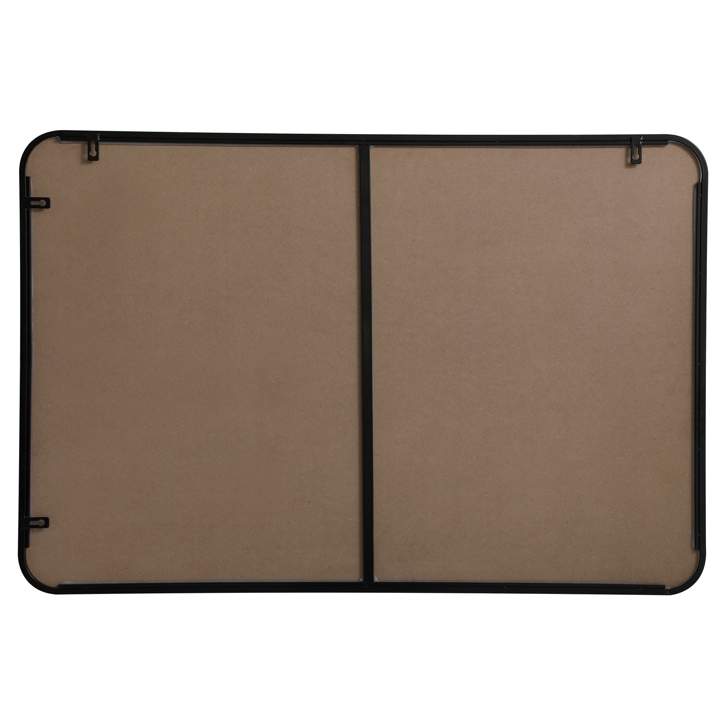 MR802740BK Evermore 27" x 40" Metal Framed Rectangular Mirror in Black