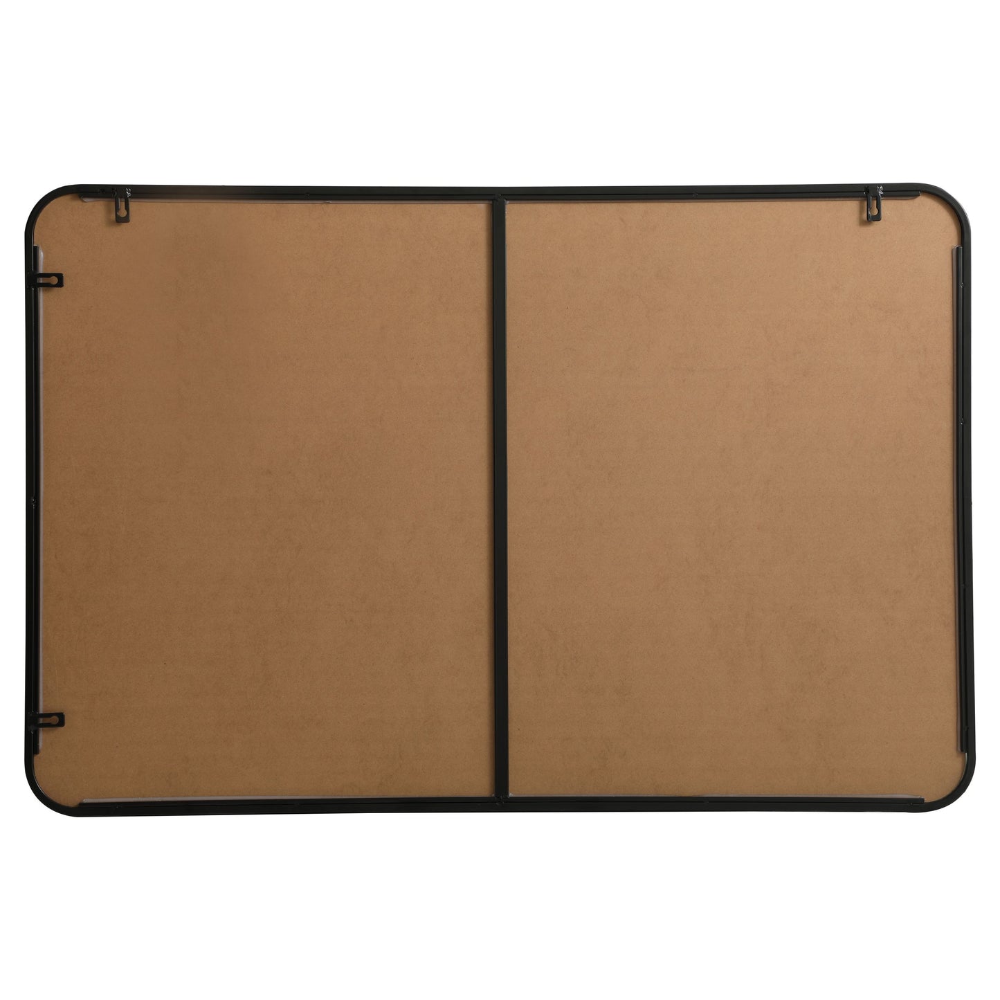 MR802842BK Evermore 28" x 42" Metal Framed Rectangular Mirror in Black