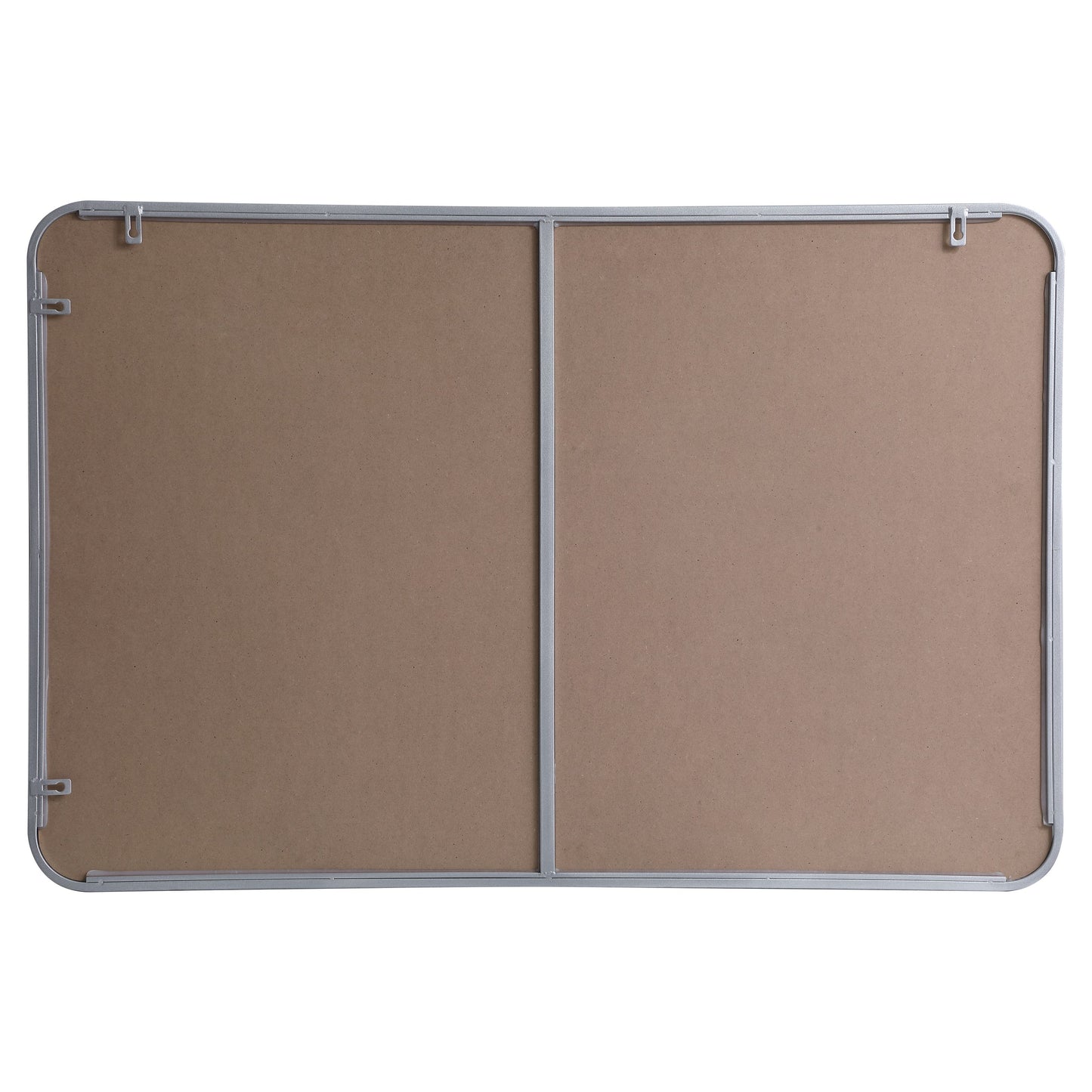 MR802842S Evermore 28" x 42" Metal Framed Rectangular Mirror in Silver