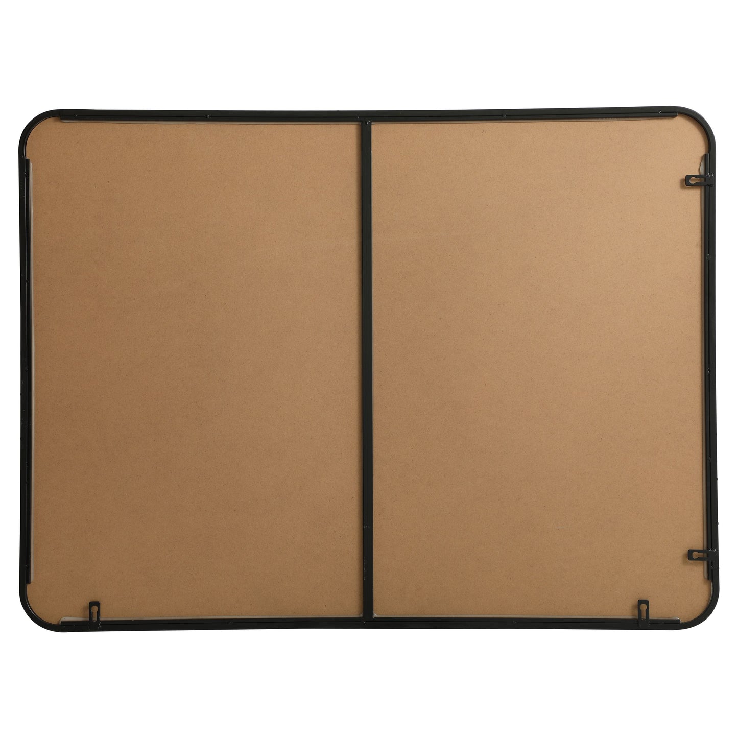 MR803040BK Evermore 30" x 40" Metal Framed Rectangular Mirror in Black