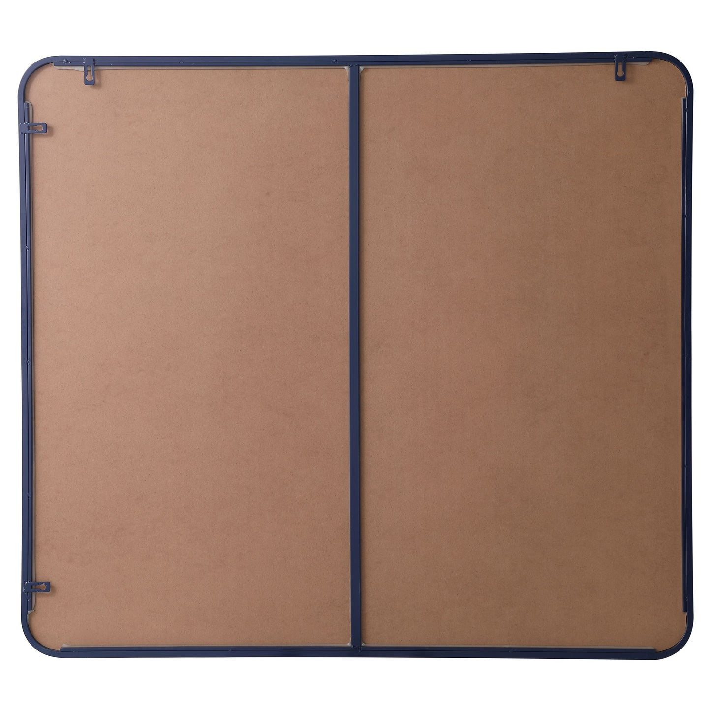 MR803640BL Evermore 36" x 40" Metal Framed Rectangular Mirror in Blue