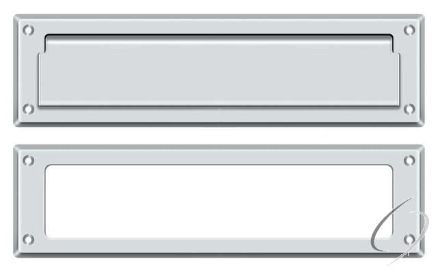 MS211U26 Mail Slot 13-1/8" with Interior Frame; Bright Chrome Finish