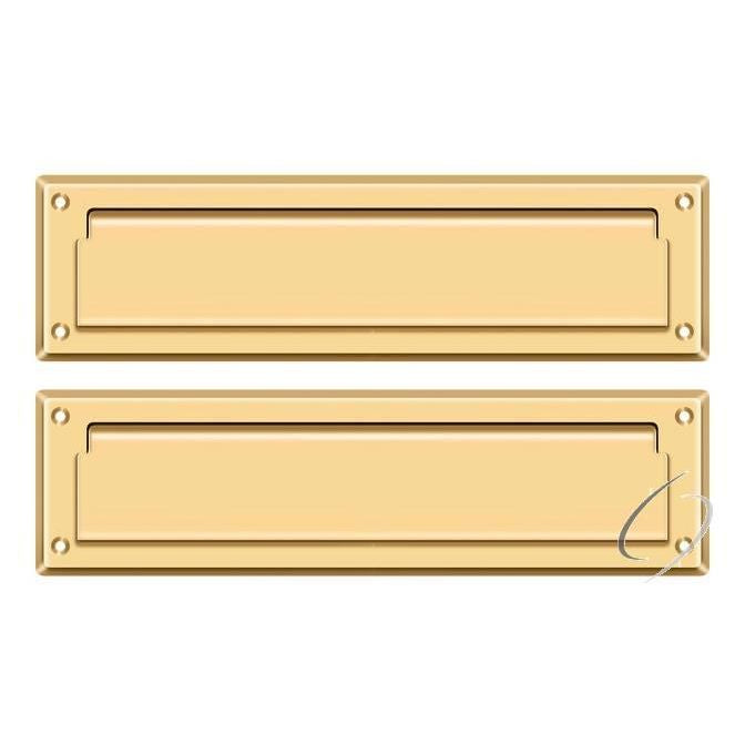 MS212CR003 Mail Slot 13-1/8" with Interior Flap; Lifetime Brass Finish
