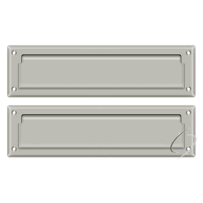 MS212U15 Mail Slot 13-1/8" with Interior Flap; Satin Nickel Finish