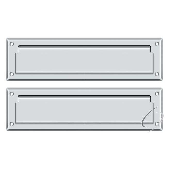 MS212U26 Mail Slot 13-1/8" with Interior Flap; Bright Chrome Finish