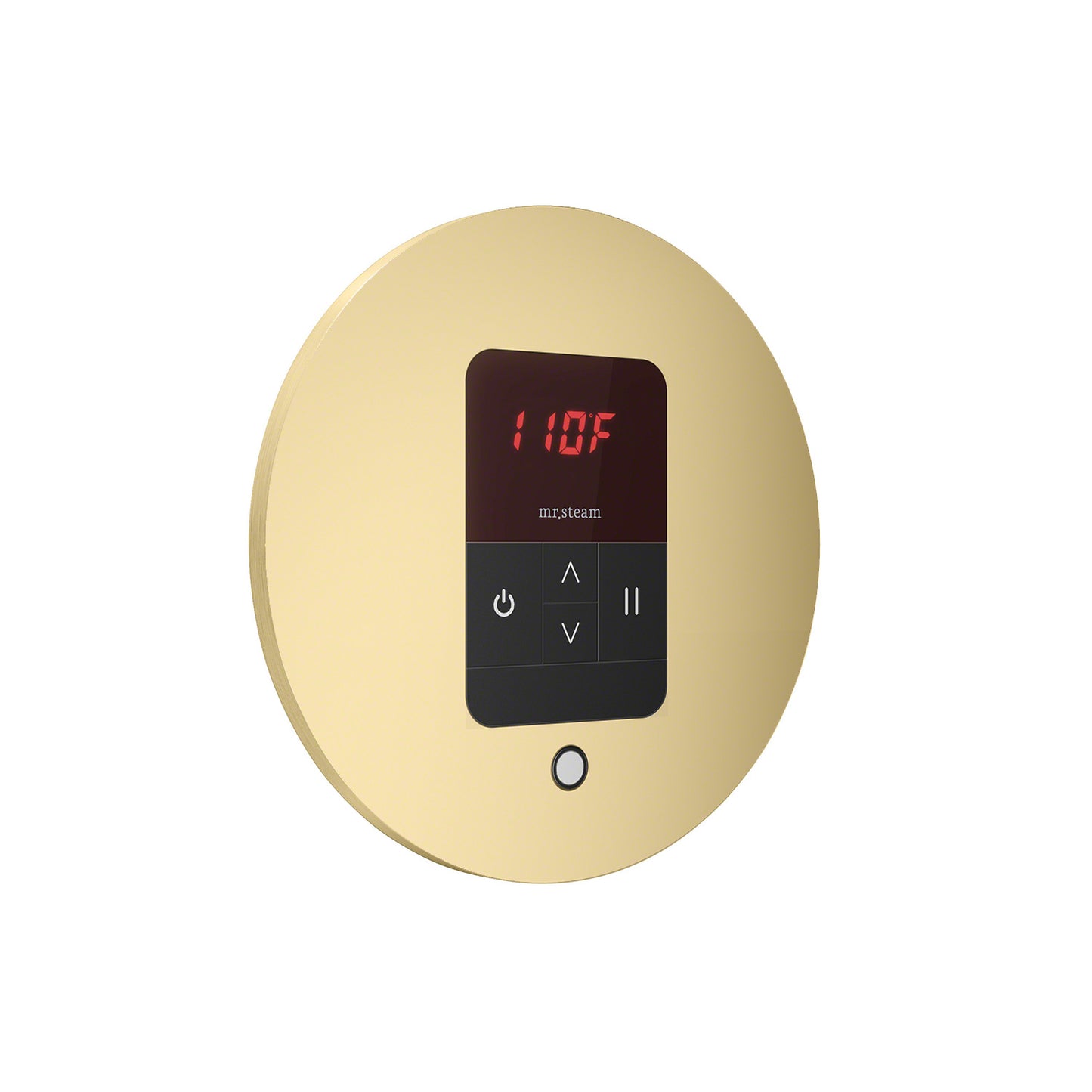 iTempo Round Steam Shower Control in Satin Brass