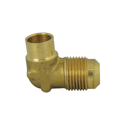 Mueller ES2-66 - 3/8" Brass 90 Degree Half Union Elbow (Flare x Solder)