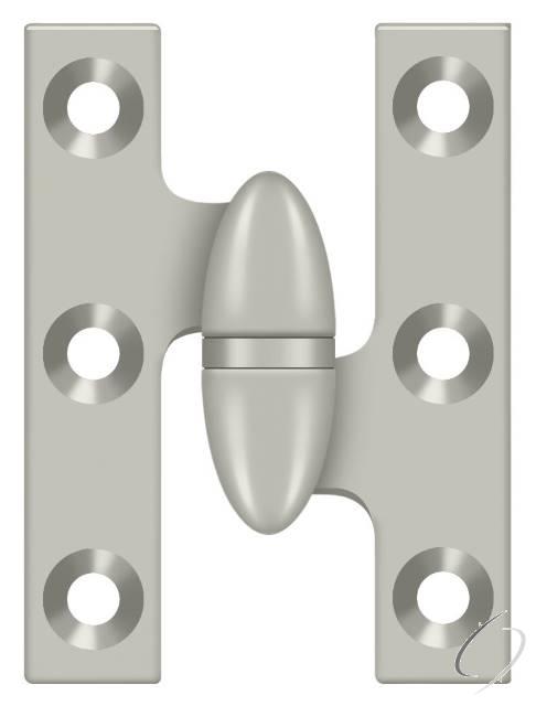 OK2015U15-R 2" x 1-1/2" Olive Knuckle Hinge; Satin Nickel Finish