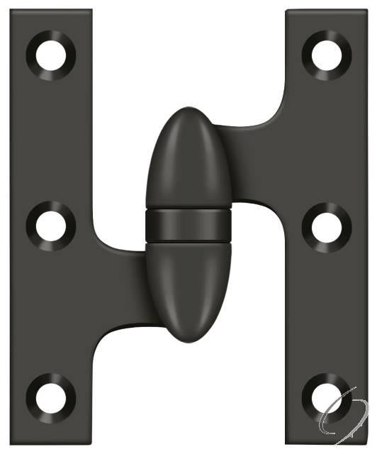OK3025B10B-L 3" x 2-1/2" Olive Knuckle Hinge; Oil Rubbed Bronze Finish