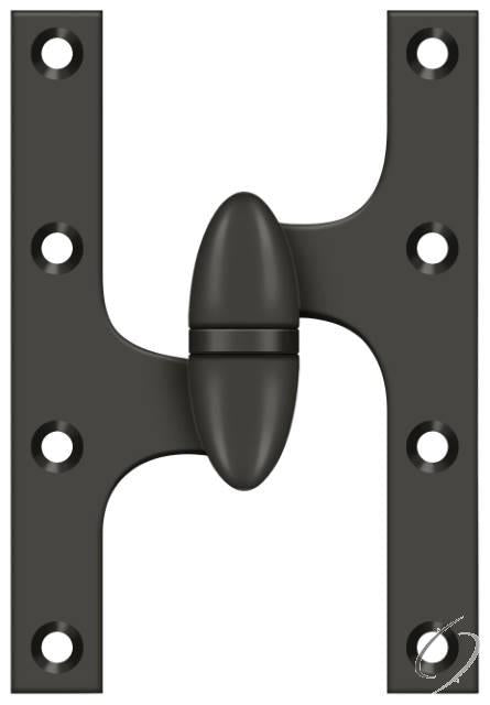 OK6040B10B-L 6" x 4" Hinge; Oil Rubbed Bronze Finish