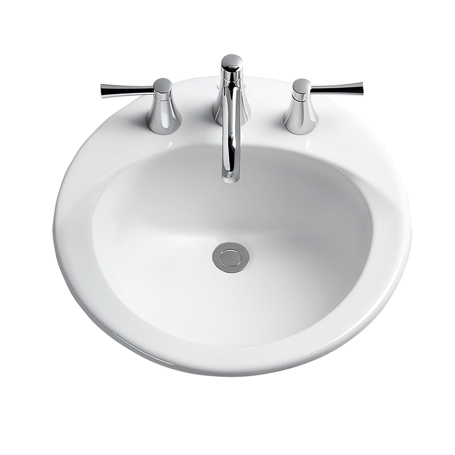 Toto LT512.4G#01 - Ultimate 19" Vitreous China Oval Self-Rimming Lavatory Sink- Cotton