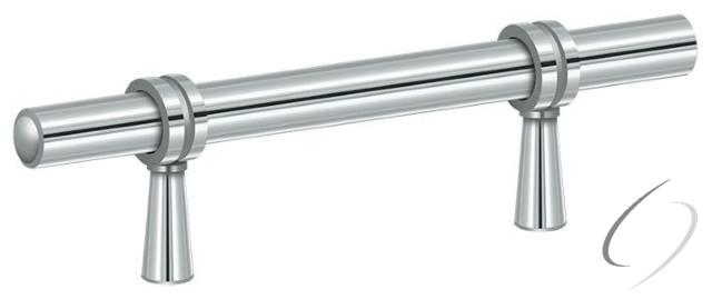 P310U26 Adjustable Pull 4-3/4"; Bright Chrome Finish