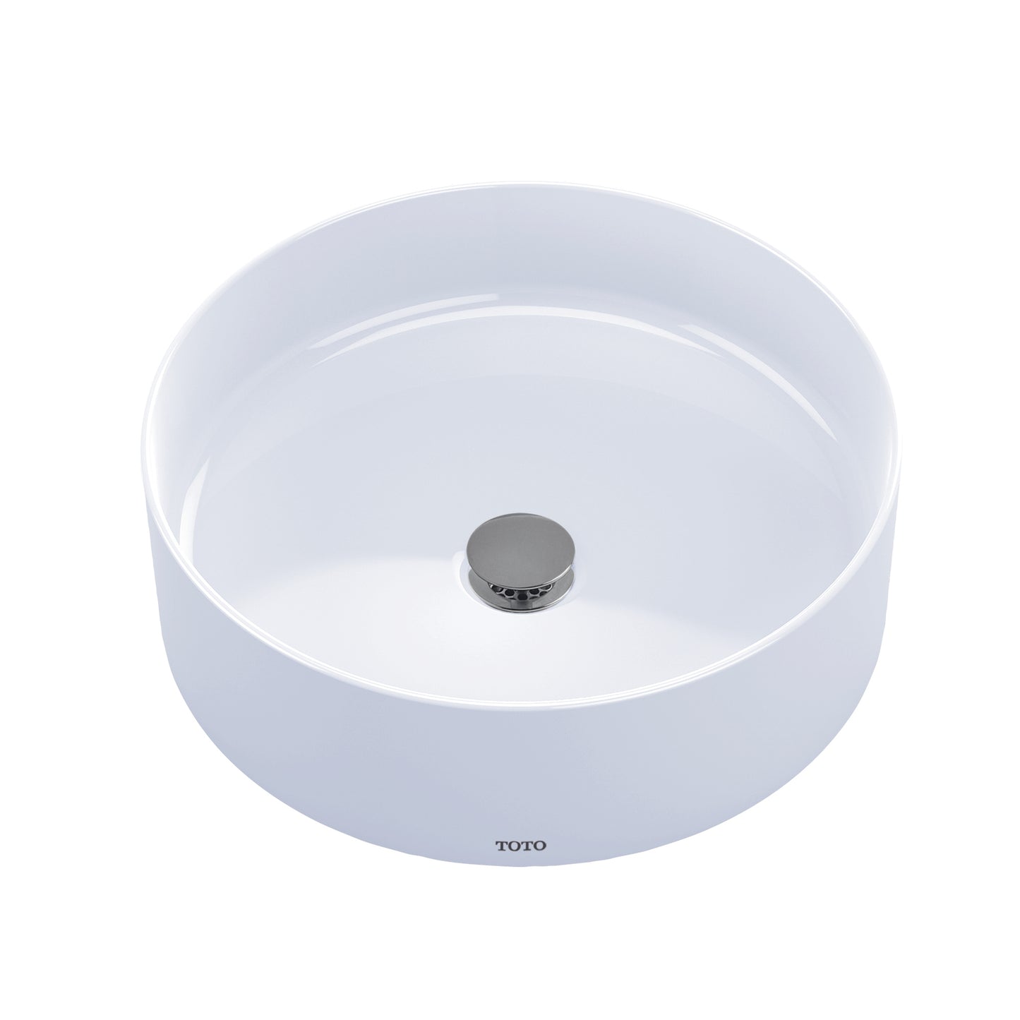 Toto LT573#01 - Arvina Round Vessel Lavatory 16.5" Cotton, 16.5"- White