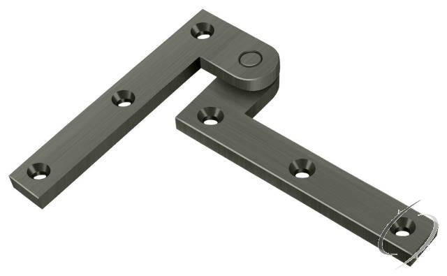 PH35U15A 3-7/8" x 5/8" x 1-5/8" Hinge; Antique Nickel Finish
