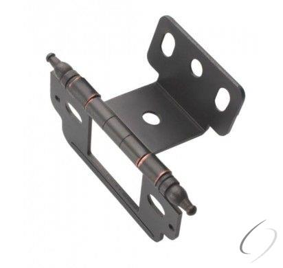 Amerock PK3180TMORB 3/4" (19 mm) Full Inset Partial Wrap Minaret Tip Cabinet Hinge Oil Rubbed Bronze