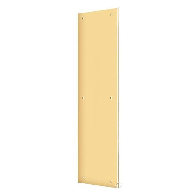 PP3515CR003 Push Plate 3-1/2" x 15"; Lifetime Brass Finish