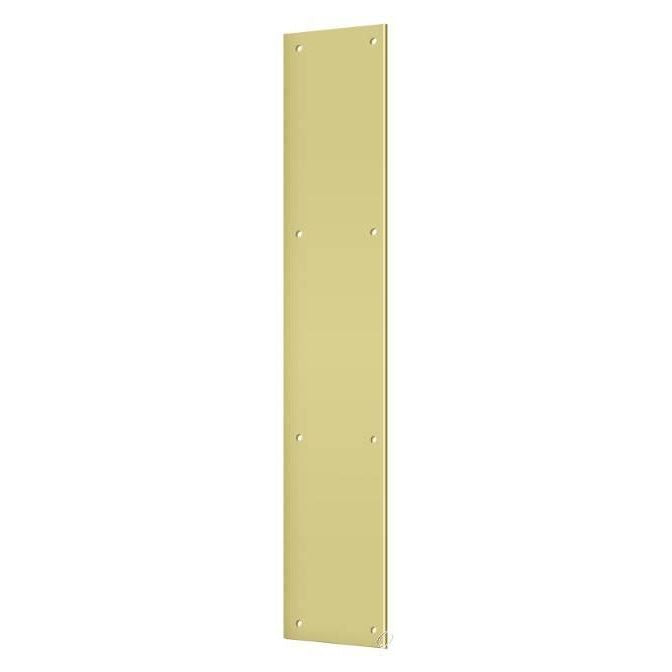 PP3520U3 Push Plate 3-1/2" x 20"; Bright Brass Finish