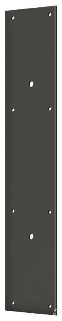 PPH3520U10B Push Plate 20" for 10" Door Pull; Oil Rubbed Bronze Finish
