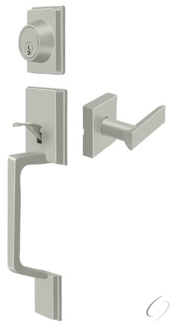 PRHHLU15 Highgate Handleset with Zinc Livingston Lever Entry; Satin Nickel Finish