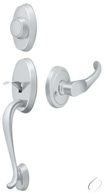 PRRHeavy DutyCHU26 Riversdale Handleset with Chapelton Lever Dummy; Bright Chrome Finish