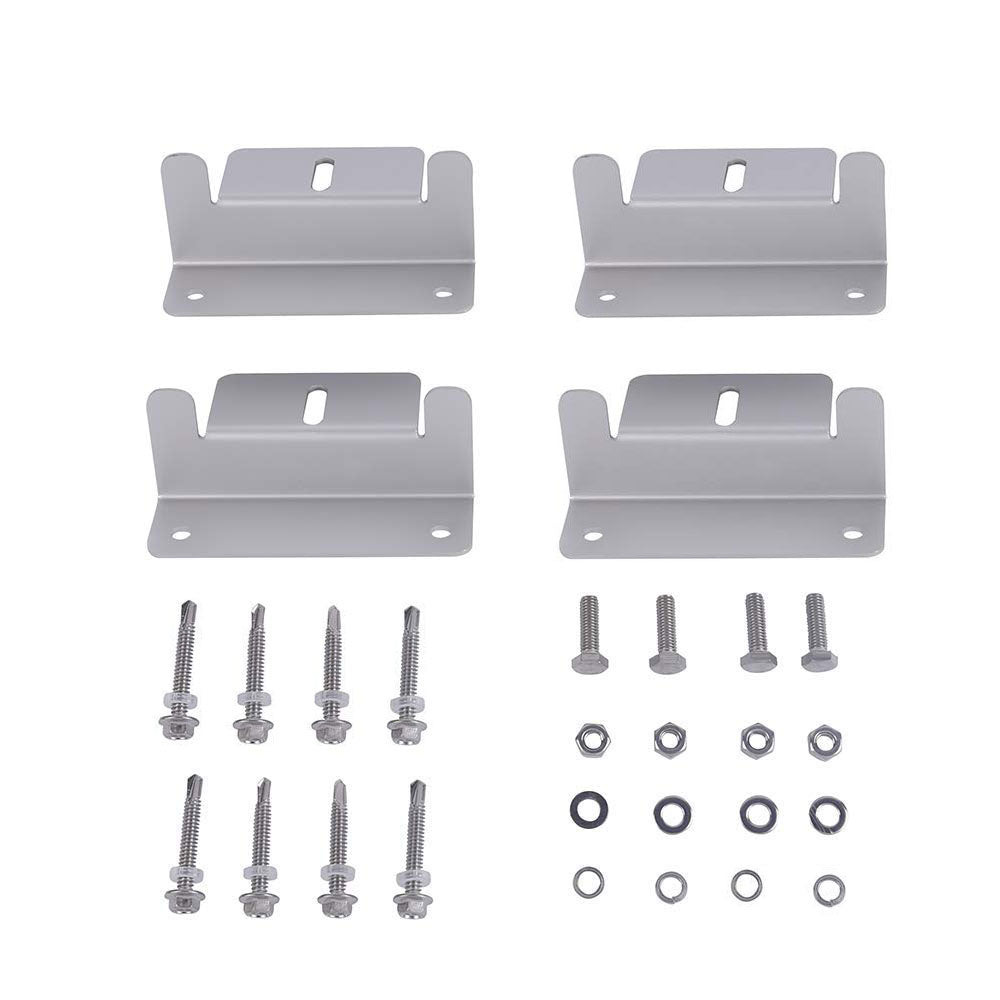 PVALBRACKET - Solar Panel Z Bracket Mounting Kit 4 Piece Set