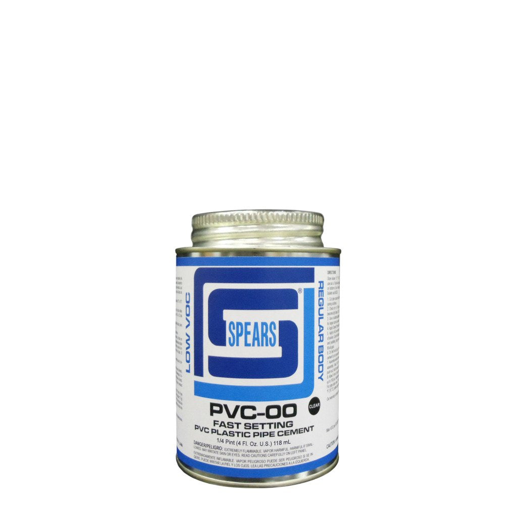 Spears PVC05C-005 - Low VOC Regular Body PVC Cement, 1/4 pt, Clear